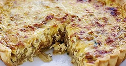 Caramelised onion tart
