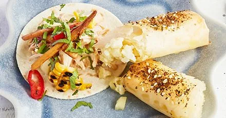 Cauliflower cheese rolls
