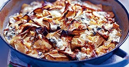 Celeriac & walnut gratin