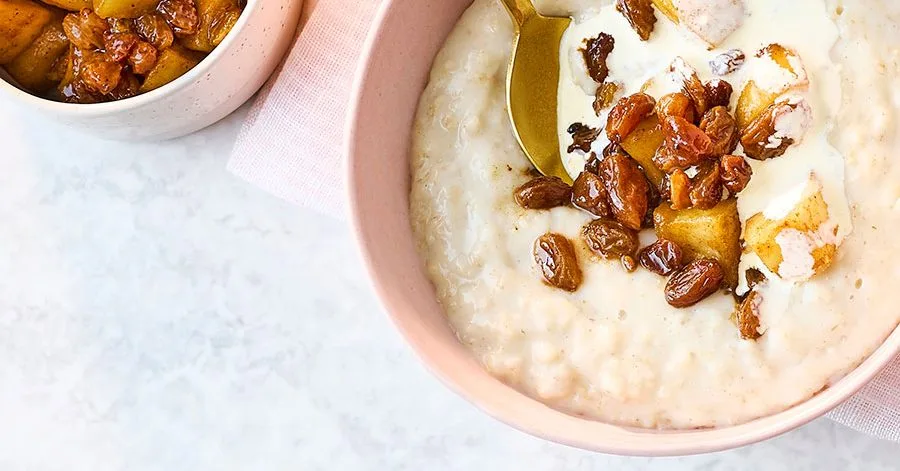 Chai-Spiced Apple and Sultana Porridge Topper