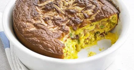 Leftover pancake batter bake