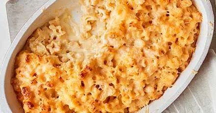 Macaroni with cheese board