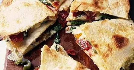 Cheesy tortilla wrap