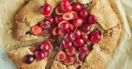 Cherry & almond frangipane galette