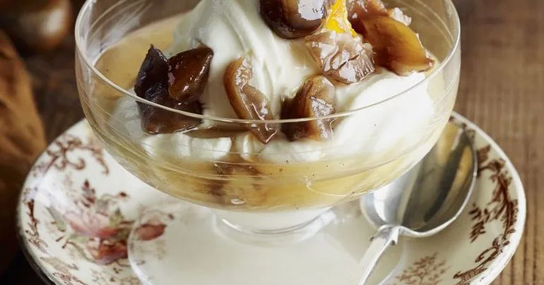 Chestnuts in Cointreau & orange syrup