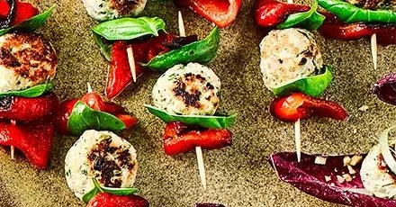 Chicken & basil meatballs