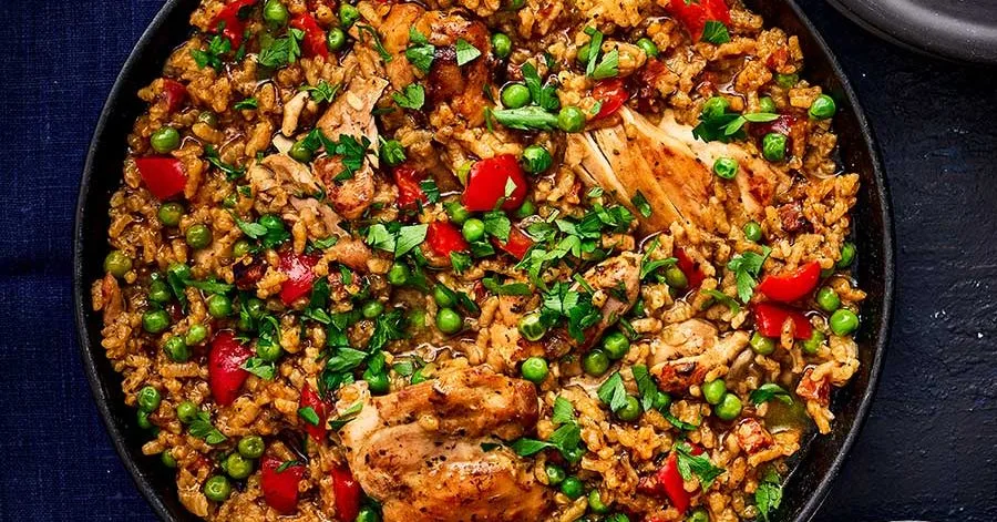 Chicken and chorizo in one pan