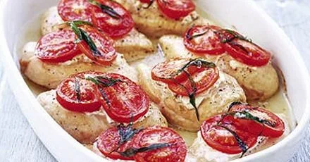 Chicken with goat's cheese & tarragon