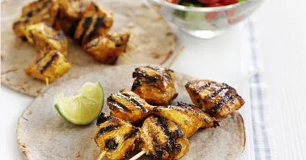 Chicken masala skewers