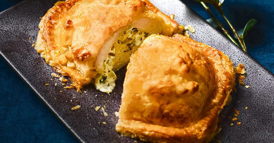Chicken Wellington with mushrooms
