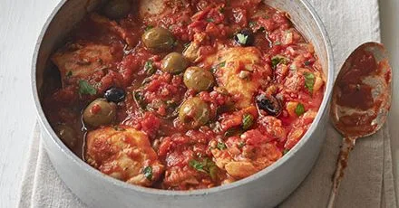 Курячий запіканка з оливками