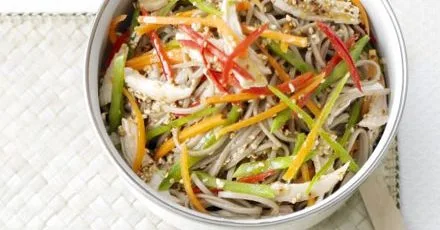 Chicken soba noodles