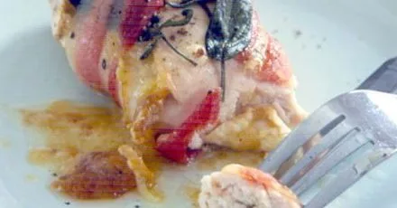 Bacon wrapped chicken