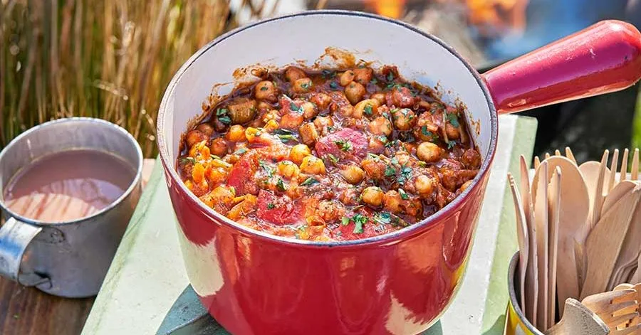 Chickpea Tagine with Couscous