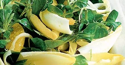 Chicory & orange salad with ginger dressing