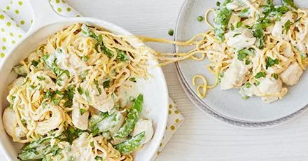 Child-friendly Thai chicken noodles