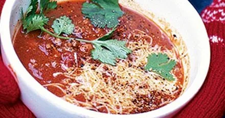 Chilli con carne soup