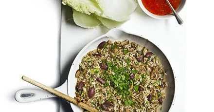 Chinese leaf pork wraps