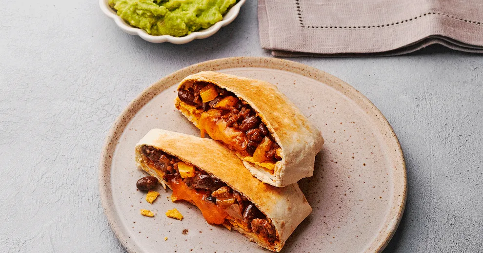 Chipotle Beef, Black Bean and Cheese Crunchwrap