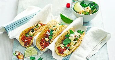 Chipotle Chicken Tacos with Pineapple Salsa