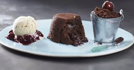 Chocolate & peanut butter fondants
