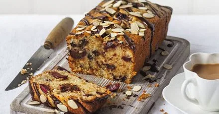 Chocolate cherry bakewell cake