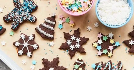 Chocolate Christmas biscuits