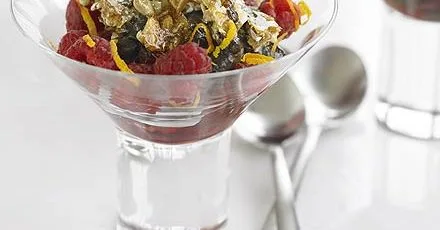Chocolate crunch & raspberry pots