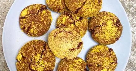 Chocolate orange fudge crinkle biscuits