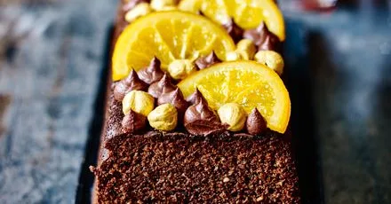 Chocolate, orange & hazelnut cake