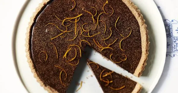 Chocolate orange tart