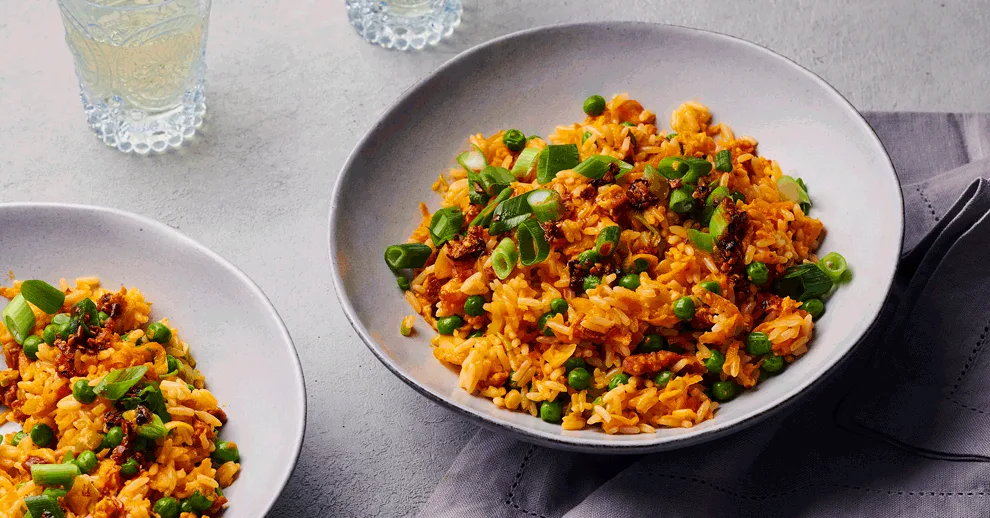 Rice with Egg and Chorizo
