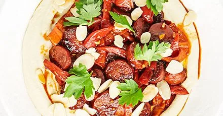 Chorizo and Red Pepper Hummus