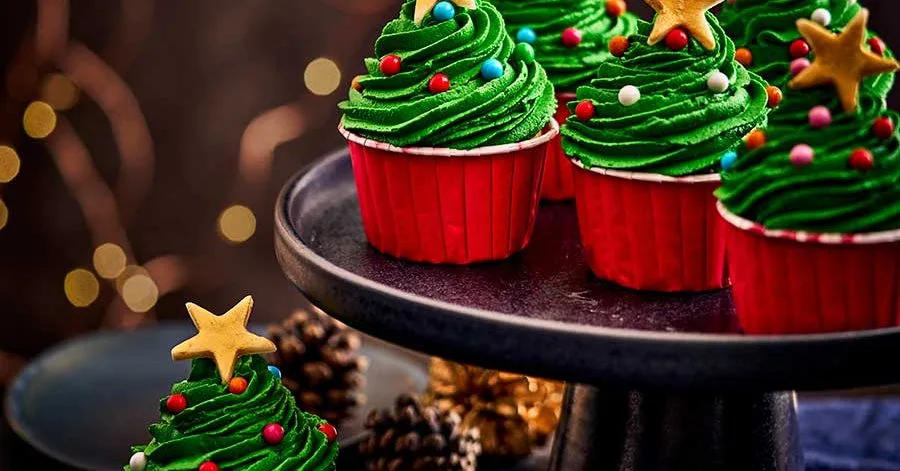 Christmas Tree Cupcakes