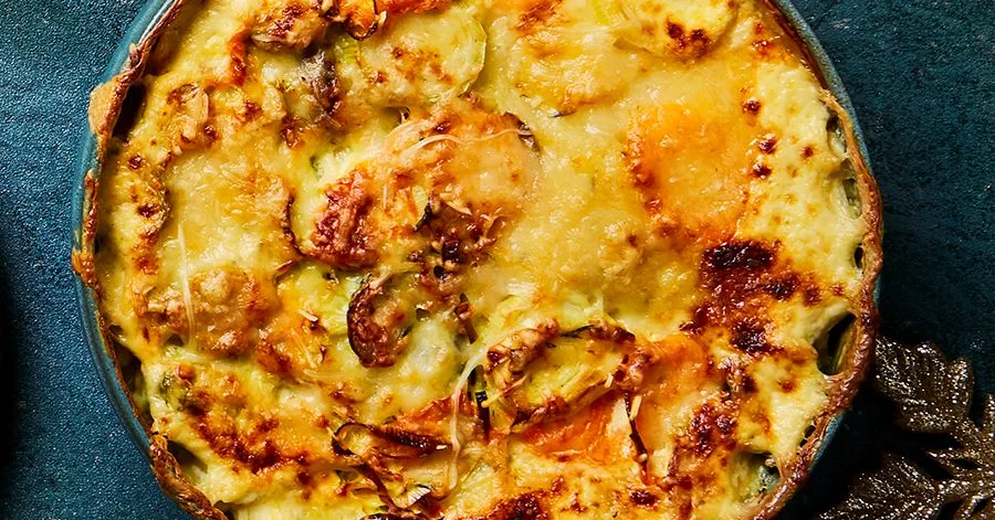 Christmas vegetable gratin