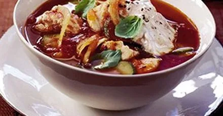 Chunky Mediterranean fish soup