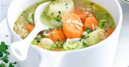 Vegetable Brown Rice Soup