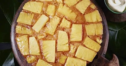 Cinnamon pineapple upside-down cake