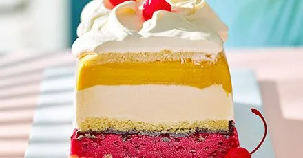 Club Tropicana Tiramisu Ice Cream Cake