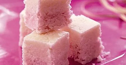 Coconut ice squares