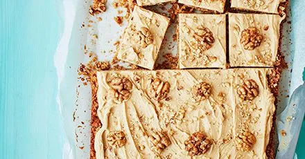 Coffee & walnut flapjacks
