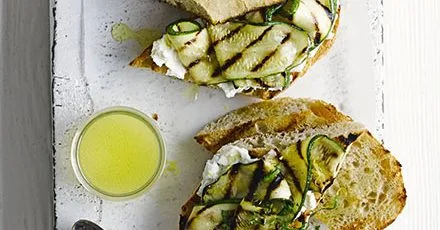 Courgette & goat’s cheese ciabatta
