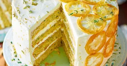 Courgette Lemon Thyme Cake
