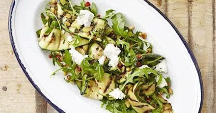Courgette, mint, ricotta & chilli salad
