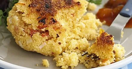 Couscous fritters with feta