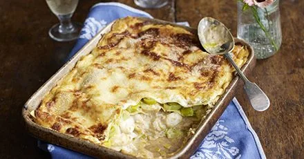 Crab lasagne