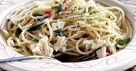 Crab & lemon spaghetti