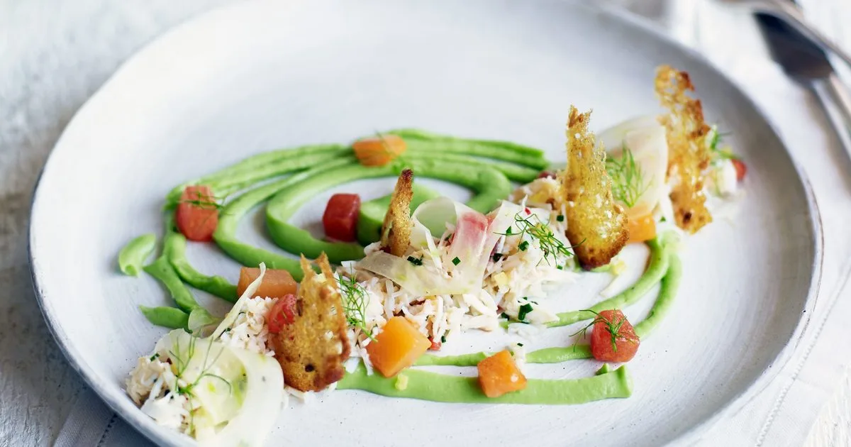 Crab & melon salad