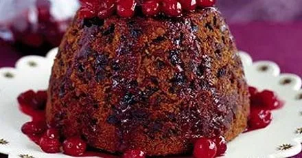 Cranberry, maple & pecan pudding