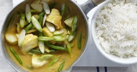 Creamy fish curry
